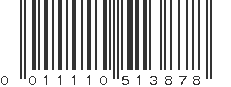 UPC 011110513878