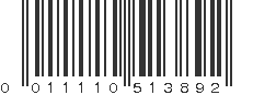 UPC 011110513892