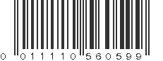 UPC 011110560599