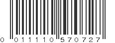 UPC 011110570727