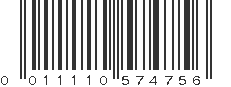 UPC 011110574756