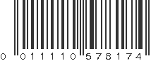 UPC 011110578174