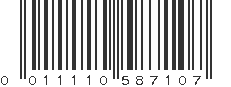 UPC 011110587107