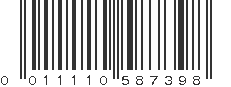 UPC 011110587398