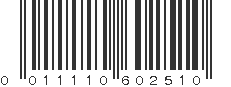 UPC 011110602510