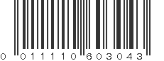 UPC 011110603043