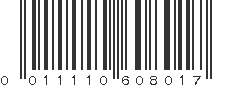 UPC 011110608017