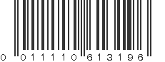 UPC 011110613196