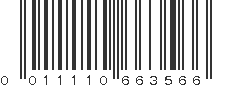 UPC 011110663566