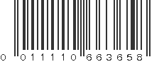 UPC 011110663658