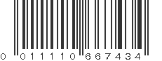 UPC 011110667434