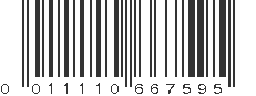 UPC 011110667595