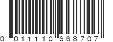 UPC 011110668707