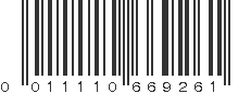 UPC 011110669261