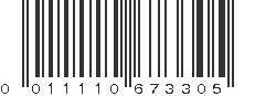 UPC 011110673305