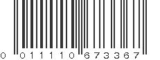 UPC 011110673367