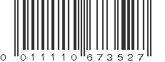 UPC 011110673527