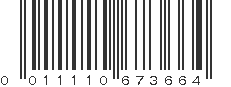 UPC 011110673664