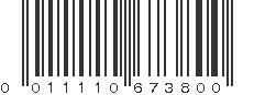 UPC 011110673800