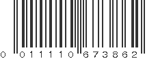 UPC 011110673862