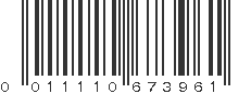 UPC 011110673961