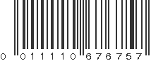 UPC 011110676757