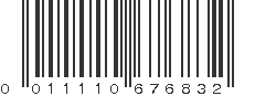 UPC 011110676832