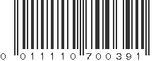 UPC 011110700391