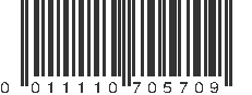 UPC 011110705709