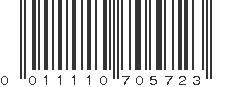 UPC 011110705723