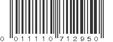 UPC 011110712950