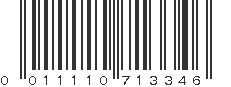 UPC 011110713346