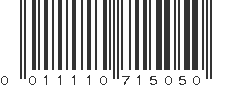 UPC 011110715050