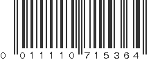 UPC 011110715364