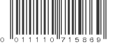 UPC 011110715869