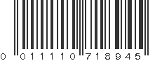 UPC 011110718945