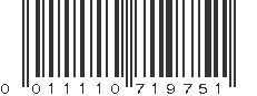 UPC 011110719751