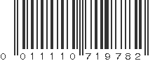 UPC 011110719782