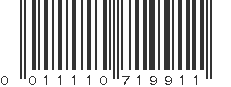 UPC 011110719911