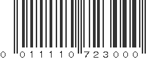 UPC 011110723000