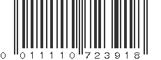 UPC 011110723918