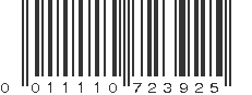 UPC 011110723925