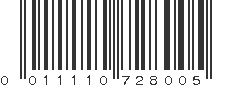 UPC 011110728005