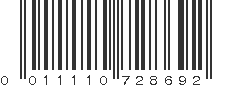 UPC 011110728692