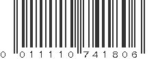 UPC 011110741806