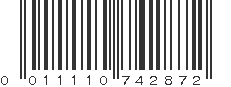 UPC 011110742872