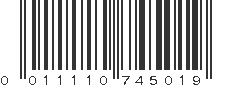 UPC 011110745019