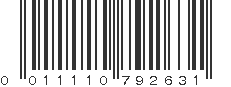 UPC 011110792631