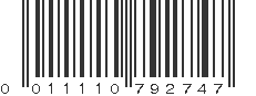 UPC 011110792747