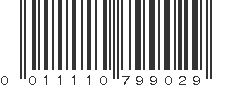 UPC 011110799029